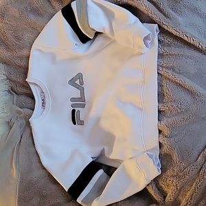 FILA White Sweater Large Unisex Great condition